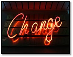 change in neon lights